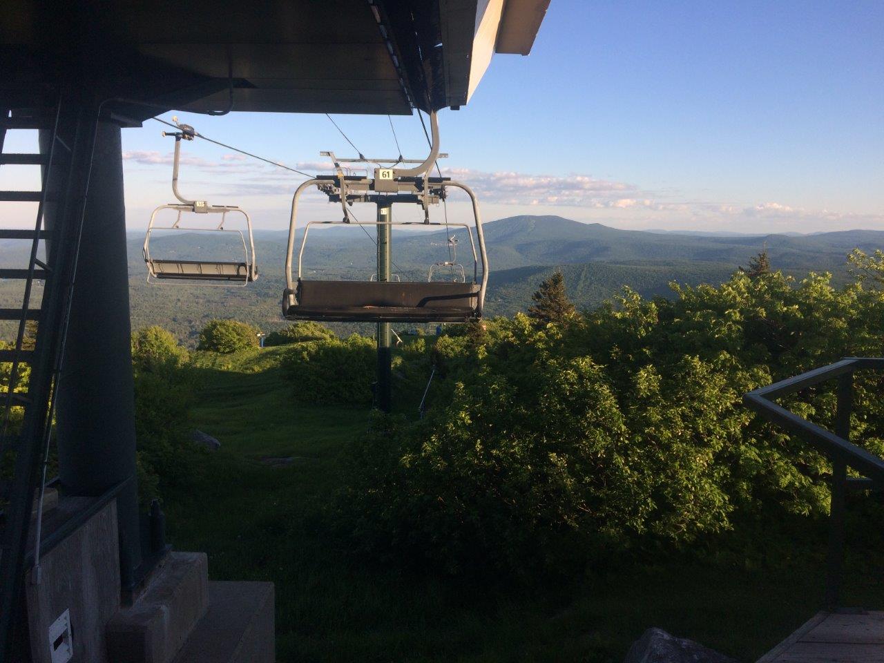 View from the Bromley ski lift.