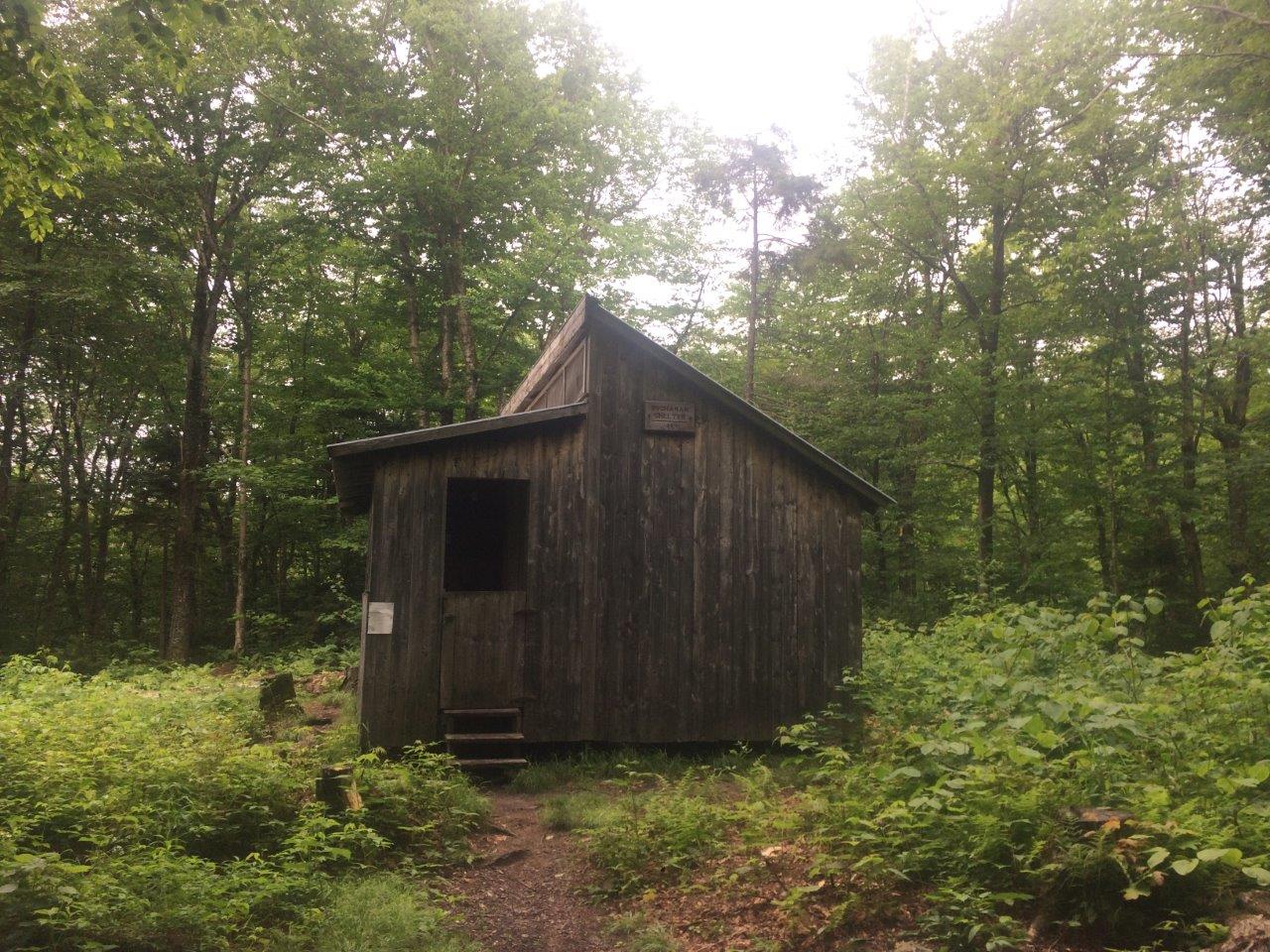 Hiking to Buchanan shelter.