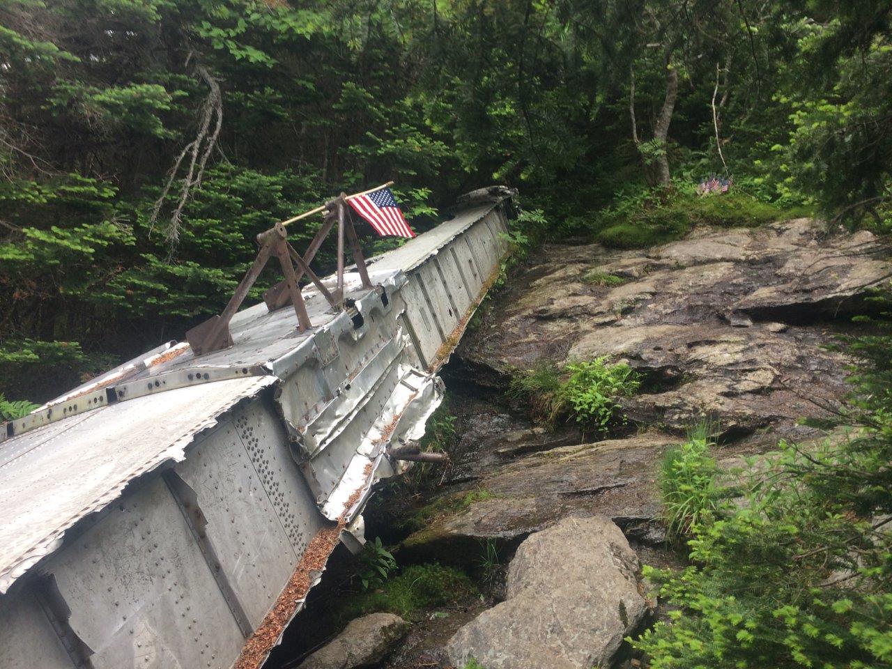 Just a short spur trail before the summit of Camel's Hump to see the wreckage of this WWII bomber plane.