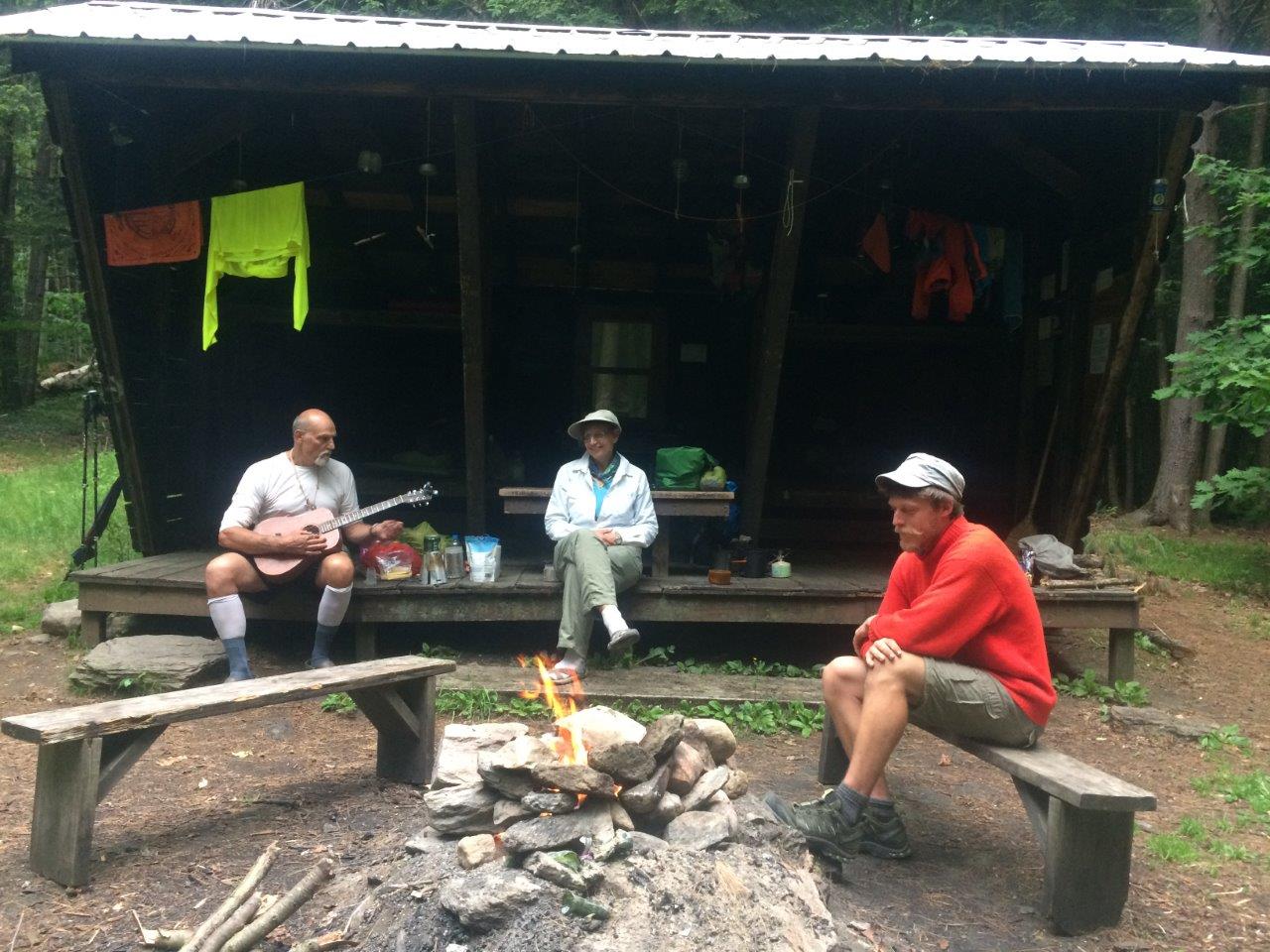 The gang at Clarendon Shelter.
