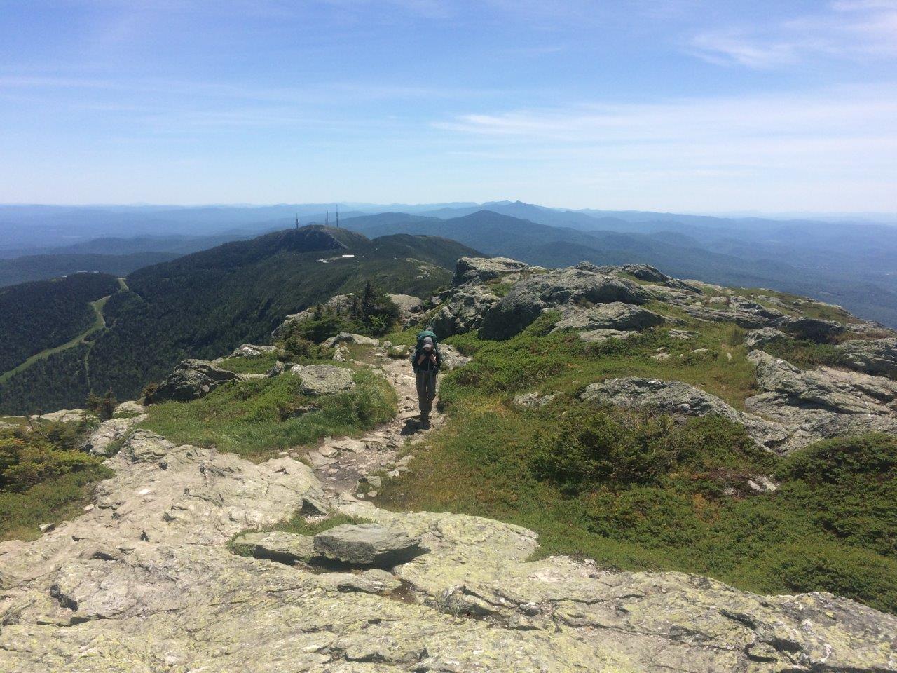 The long traverse over Mount Mansfield.